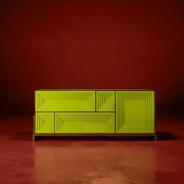 Green Venezia Sideboard by Malabar For Sale - Image 8 of 13
