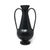 Gio Ponti 1990s Italian Bucchero Ceramic "Gubbio" Two-Handled Amphora by Gio Ponti for Neoponti/Costantino For Sale - Image 4 of 9