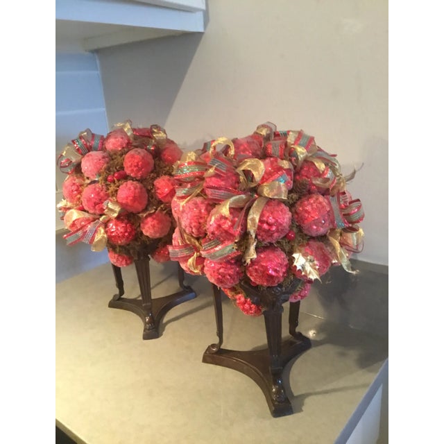 1990s 1990s Christopher Radko Raspberry Topiaries , Pair For Sale - Image 5 of 5