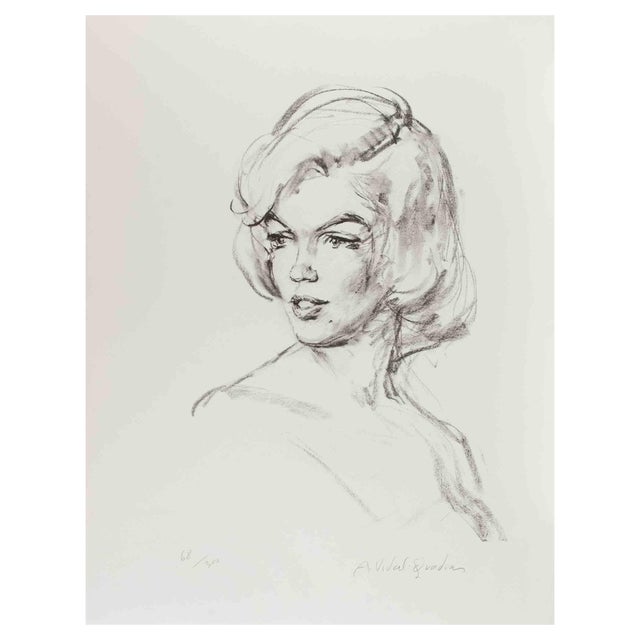 Alejo Vidal-Quadras, Just Marilyn, Lithograph, Mid-20th Century For Sale