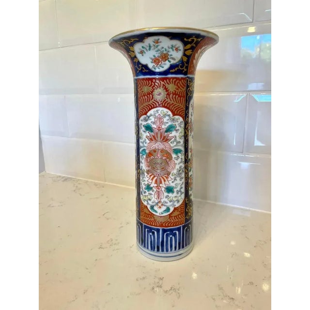 Antique Imari Vase For Sale - Image 4 of 10