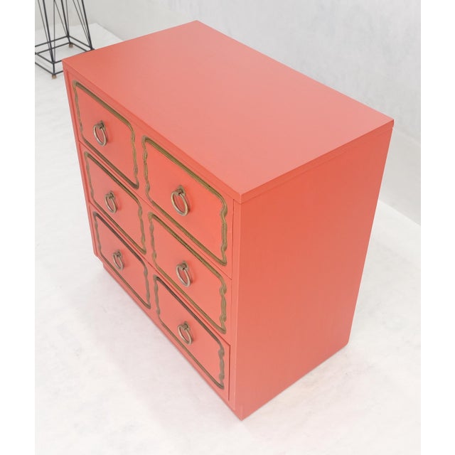 Dorothy Draper Dorothy Draper 3 Drawers Dresser Chest w/ Ring Pulls For Sale - Image 4 of 18