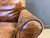 Brown Mid-Century Modern Leather Club Chair, 1950s For Sale - Image 8 of 14