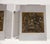 Pair of brass and aluminum door handles from a Belgian storefront. Brass panels feature an abstract bas-relief. Handles...