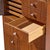 Brown Directional Mid Century Walnut and Chrome Armoire Dresser For Sale - Image 8 of 10