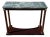 Vintage Regency-Style Console Table With Green Marble Top For Sale