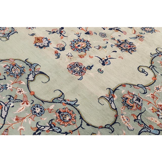 2000 - 2009 Vintage Kashan Rug, 2000s For Sale - Image 5 of 15