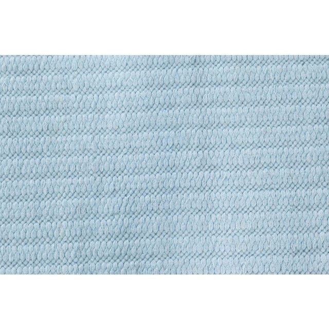 Modern Modern Custom Flat Weave Runner – Light Blue Elegance by Doris Leslie Blau For Sale - Image 3 of 8
