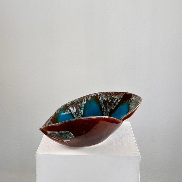 Enamelled Ceramic Table Center from Vallauris, France, 1960s For Sale - Image 4 of 17