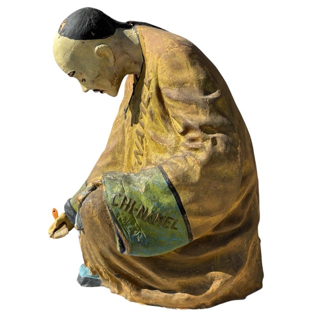 Advertising Papier Mache Figure for Chi-Namel, C1900 For Sale - Image 10 of 10