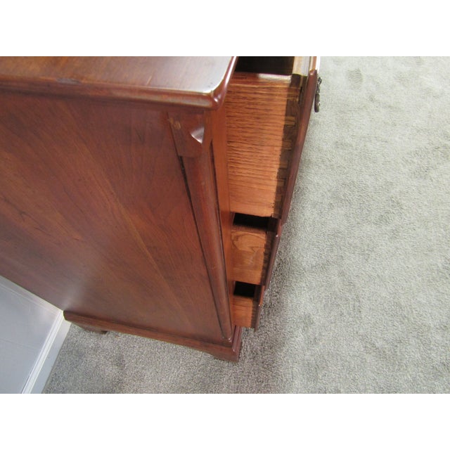 Brown 1990s Lexington Bob Timberlake Solid Cherry Dresser With Mirror For Sale - Image 8 of 10