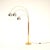 A stunning vintage Italian brass and chrome arc floor lamp, dating from the 1970’s. This is of outstanding quality, with a...