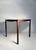 Elegant Edward Wormley dinette or game table for Dunbar. Appears to be rosewood. wear to the finish. May desire to have...