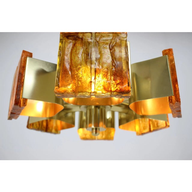 Mid-Century Brass and Resin Pendants, 1970s, Set of 2 For Sale - Image 3 of 6