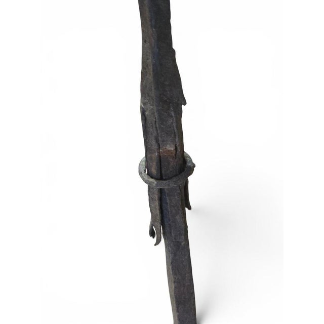 Spanish Gothic Wrought Iron Candlesticks, Late 15th Century, Set of 4 For Sale - Image 9 of 15