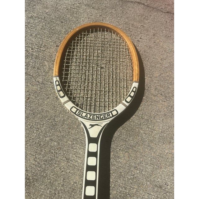 1970s Collection of Vintage Slazenger Wooden Tennis Rackets For Sale - Image 5 of 9