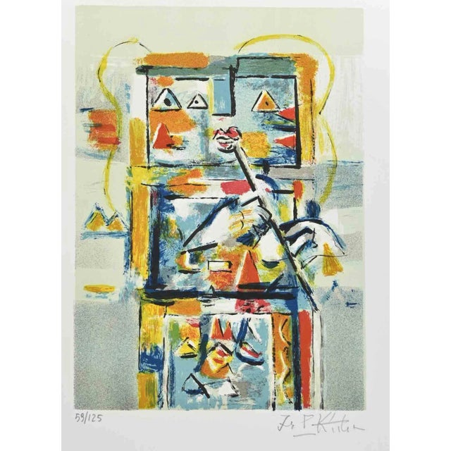 Ibrahim Kodra, Robot, Original Etching, 1980s For Sale