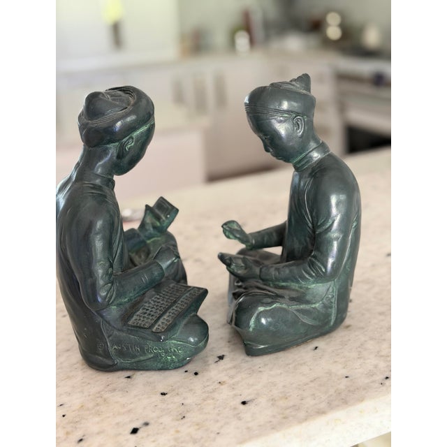 Asian Antique 1960s Scribe and Mathematician by Austin Productions For Sale - Image 3 of 8