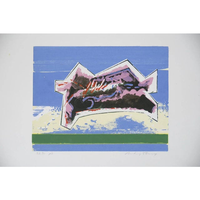 Blue Color Lithograph on Fabriano Paper by Hardy Strid, 1950s For Sale - Image 8 of 8