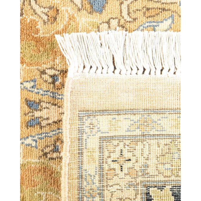 2010s Mogul Collection Hand-Knotted Runner - Yellow 6' 1" x 13' 5" For Sale - Image 5 of 9