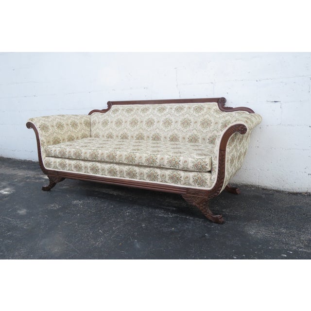 Duncan Phyfe Early 1900s Hand Carved Sofa Couch Chairish