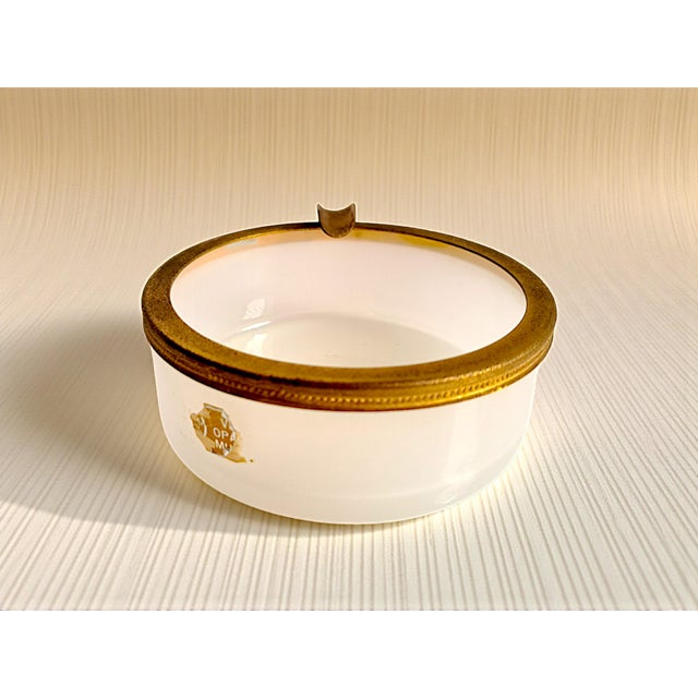 Gold Vintage Murano Opaline Glass Ashtray, 1960s For Sale - Image 8 of 10