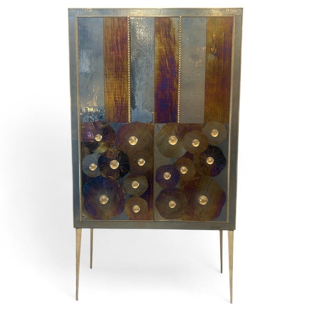 Murano Glass Water Lily Cabinet For Sale - Image 12 of 12
