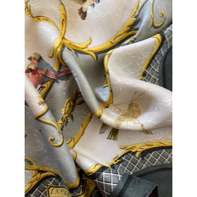 Hermès Hermès La Clé Des Champs 1990 Echarpe En Soie Faconnet Françoise For Sale - Image 4 of 10