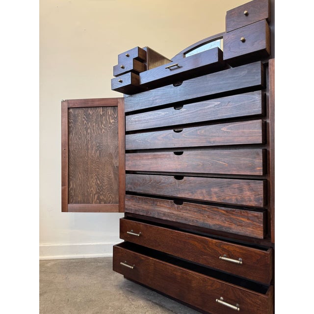 1930s Antique Japanese Tall Dresser For Sale - Image 5 of 14