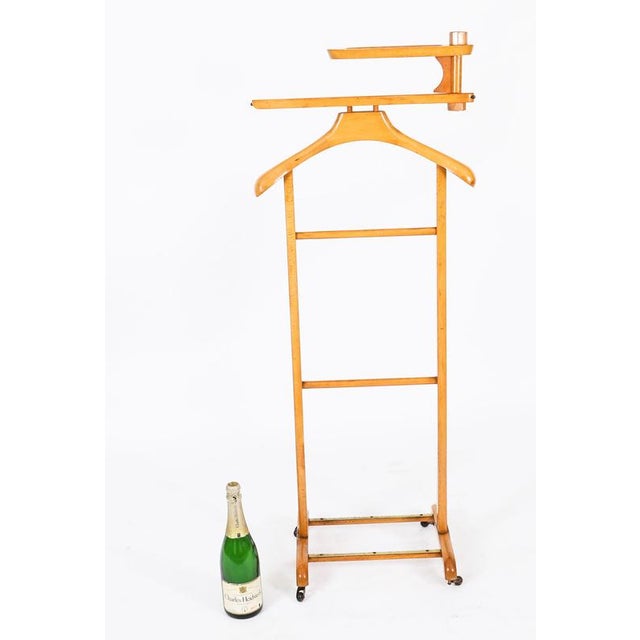 Wood Vintage Walnut Valet Clothes Stand, Late 20th Century For Sale - Image 7 of 9