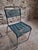 20th Century French Spaghetti Chairs and Ottoman with Chrome Frame, 1960s, Set of 7 For Sale - Image 17 of 18