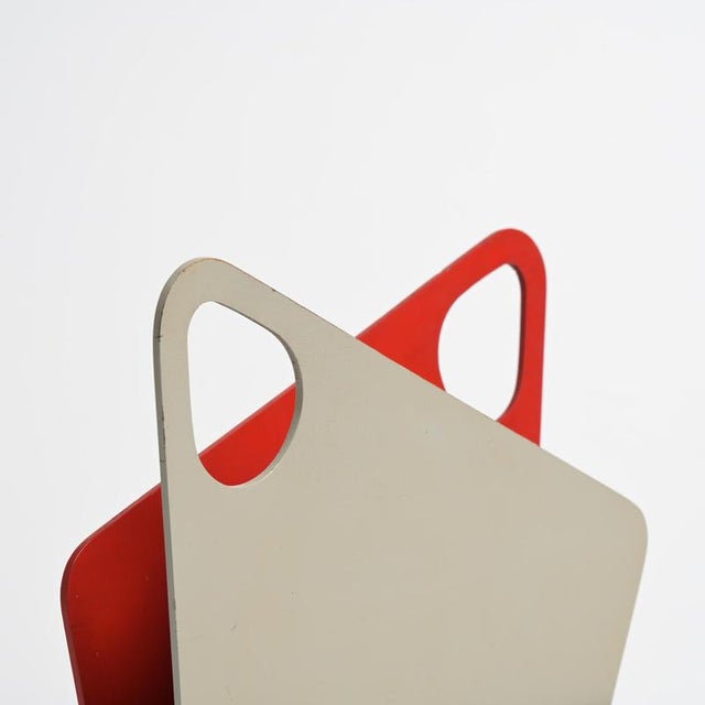 Vintage Magazine Rack by Bois Manu, 1950s For Sale - Image 14 of 18