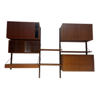 Royal System Wall Unit in Teak by Poul Cadovius for Cado, Denmark, 1960s For Sale