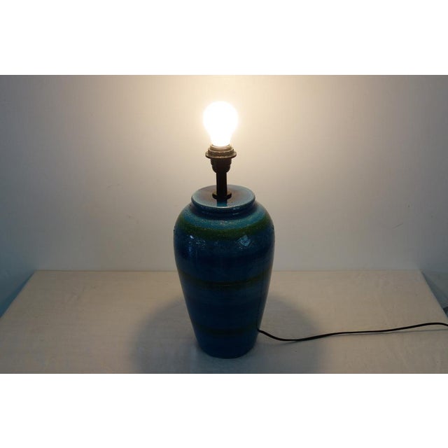 Ceramic Lamp Bases in the style of Bitossi, Italy, 1970s For Sale - Image 4 of 13