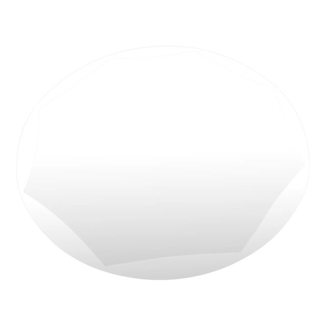 Antique Bevel Mirror Reflector Plateau For Sale