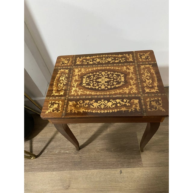 Brown 1960s Italian Style Table For Sale - Image 8 of 11