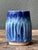 Vintage Studio Pottery Blue Ceramic Vase For Sale - Image 17 of 18