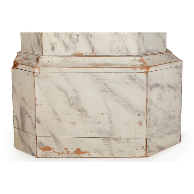 Pair of Faux-Marble Painted Pine Columns, Early 20th Century For Sale - Image 11 of 17