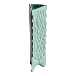 Modern Art Stoneware Triangular Vase