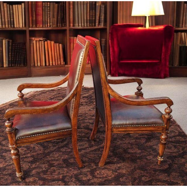 1960s Stunning Pair of Classic Leather Armchairs For Sale - Image 10 of 10