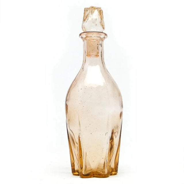 Glass Art Deco Carafe from Zawiercie Glassworks, Poland, 1930s For Sale - Image 7 of 7