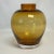 Contemporary 1980s Vintage Post Modern Contemporary Handblown Amber Glass Vase For Sale - Image 3 of 9