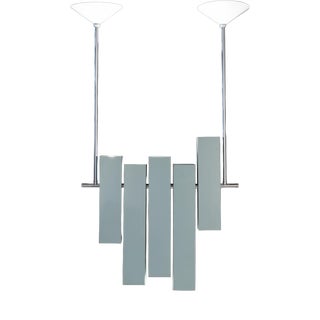 Lacquered Metal Prototype Chandelier from Lumi For Sale