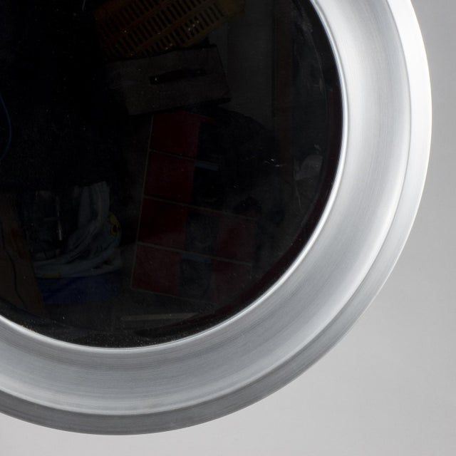 Hanging mirror round mirror with cut glass and metal frame measures 69.5 x 5 x h 78.5 900 style mirror category...