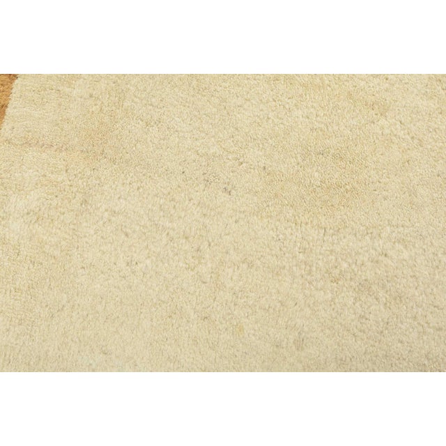 Textile Gabbeh Rug 2’1” X 3′ Ivory Wool Contemporary Hand-Knotted Carpet For Sale - Image 7 of 10