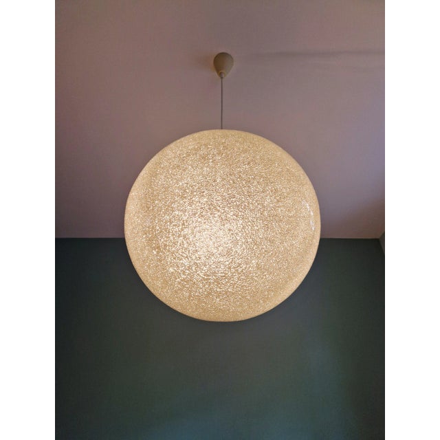 Large Spherical Resin Pendant Light, 1960s For Sale - Image 4 of 13