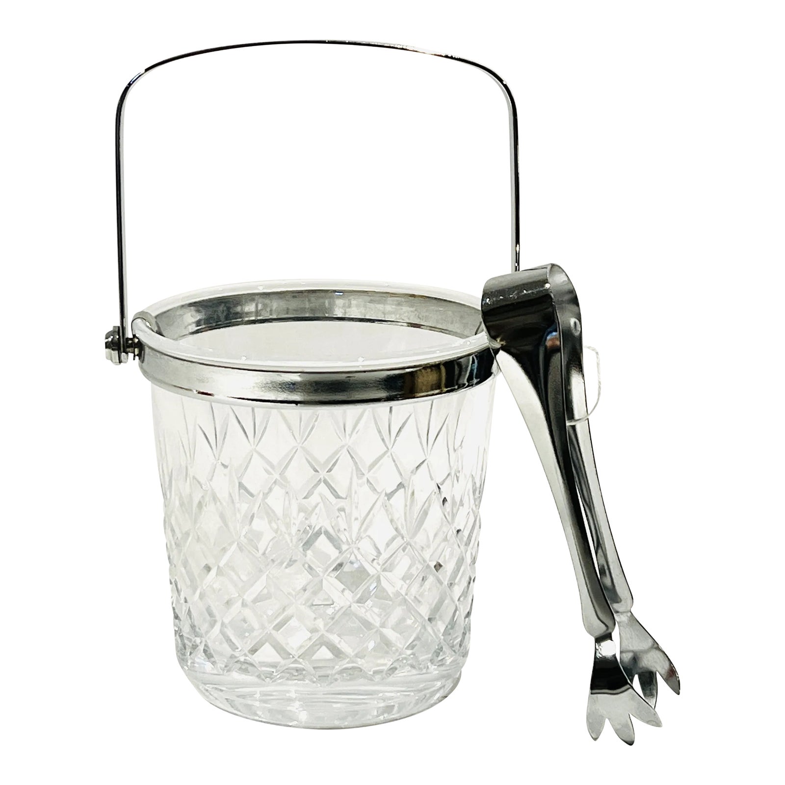 Early 21st Century SilverTone Metal and Cut Glass Cristal d'Arques