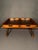 Vintage Campaign Style Mahogany Coffee Table With Removable Leather-Lined Trays & Brass Accents, Circa 1980 For Sale - Image 12 of 13