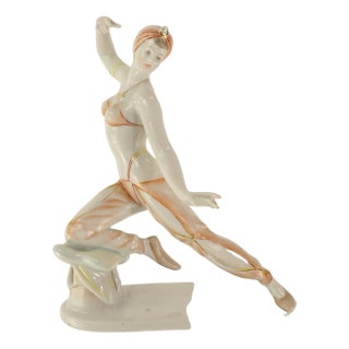 Porcelain Dancer Figure, 1960s For Sale