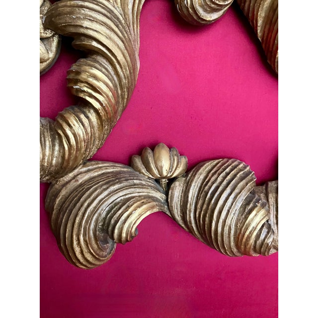 19th Century Florentine Eclectic Gilt Wood Mirror with Cinematic Provenance, 1890s For Sale - Image 4 of 12